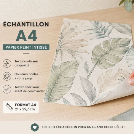 Échantillon papier peint intissé A4 – Testez avant de commander